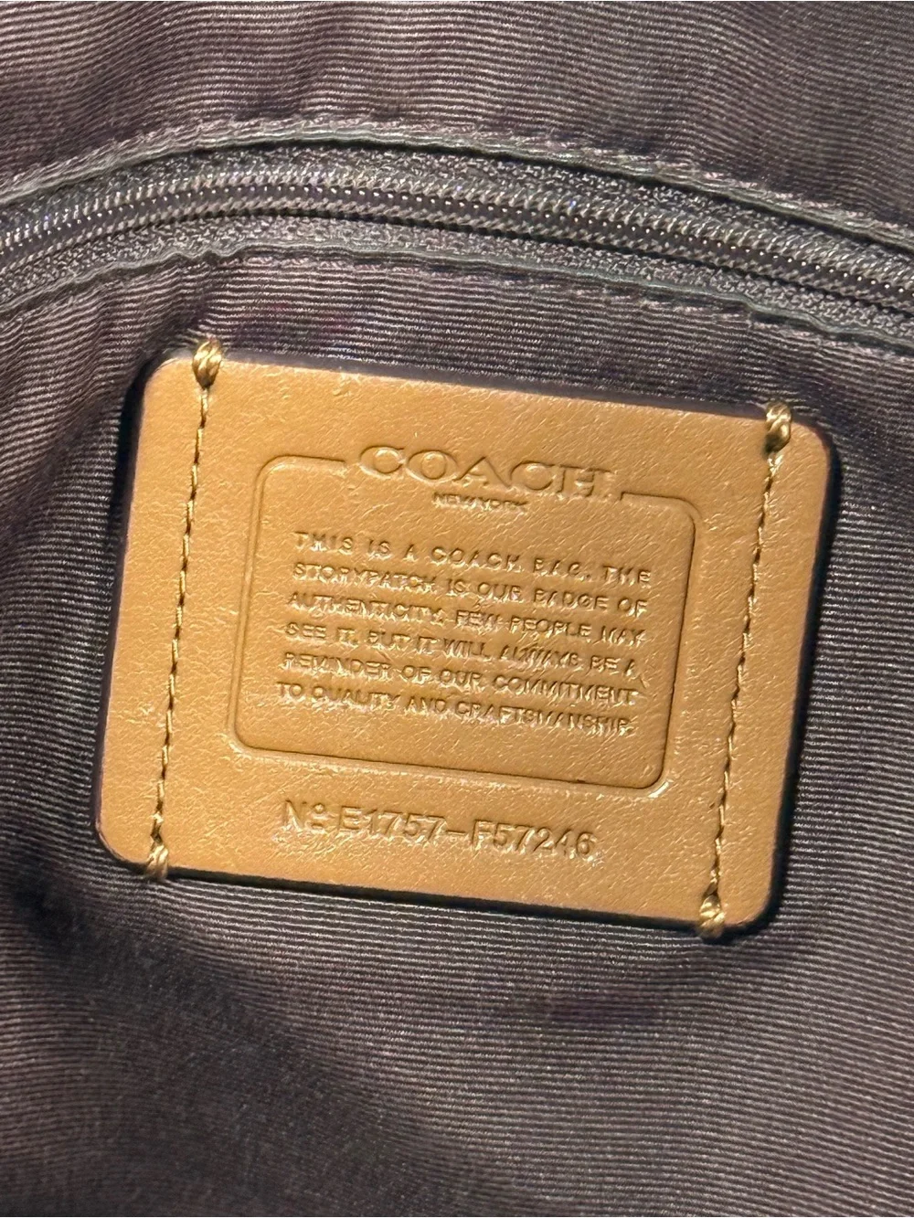 Coach shoulder tote